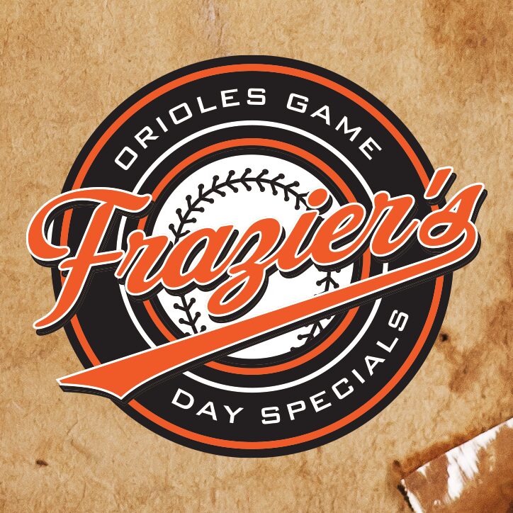Frazier’s on the Avenue Orioles game day specials logo Frazier's on the Avenue Orioles game day specials logo