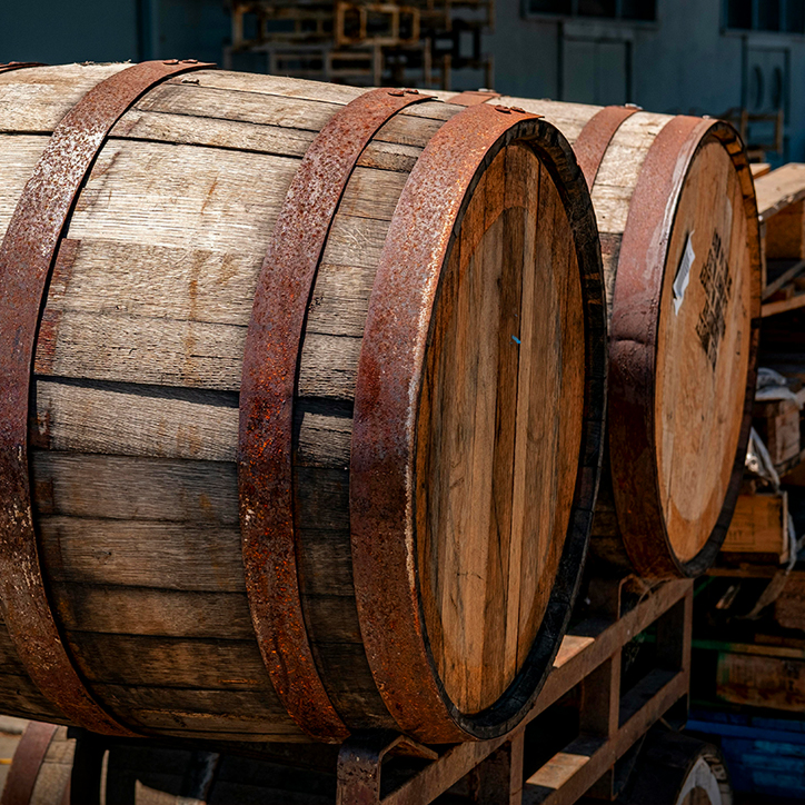 whisky barrels