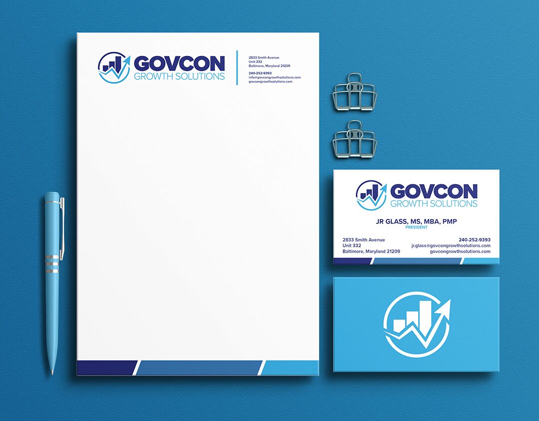 GovCon Growth Solutions letterhead and business card