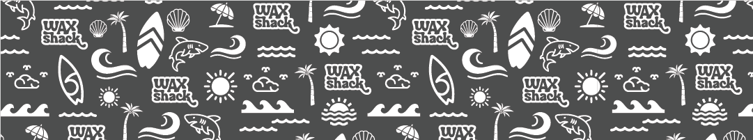 Wax Shack white and grey pattern